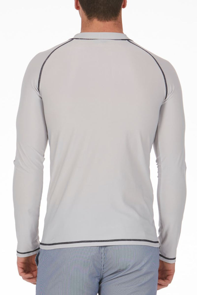 Men's Rashie With Long Sleeves In Lunar Rock Grey - Cat & I